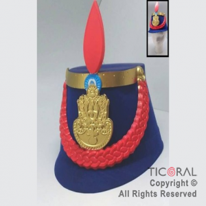 GORRO GRANADERO DE PLASTICO x 6